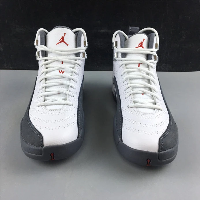 Jordan 12 Retro White Dark Grey153265-160 Affordable 1131