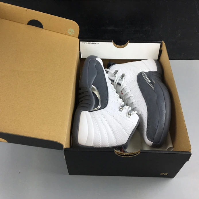 Jordan 12 Retro White Dark Grey153265-160 Affordable 1131