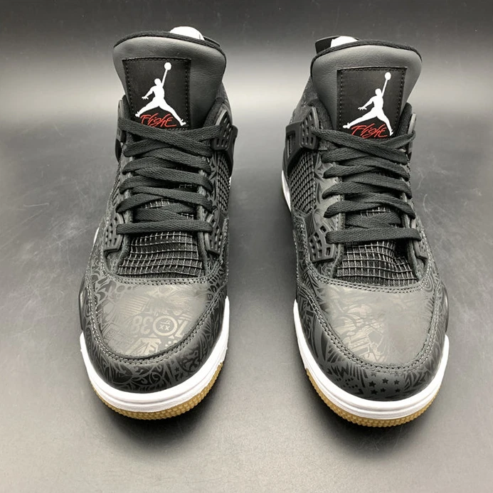 Jordan 4 Retro Laser Black Gum CI1184-001 EasyMatch 911