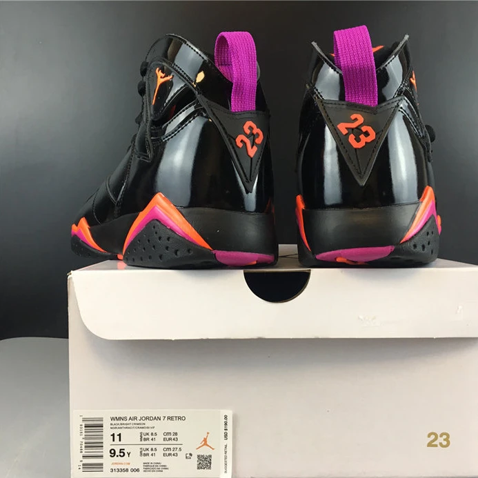Jordan 7 Retro Black Patent 313358-006 BestValue 1028