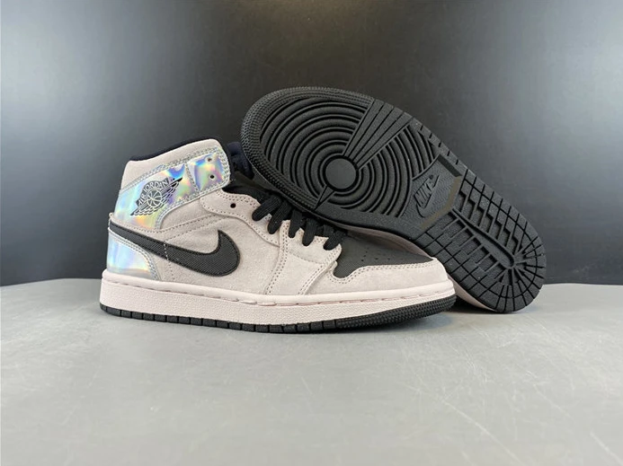 Jordan1 Mid Dirty Powder Iridescent BQ6472-602 Fashionable 512