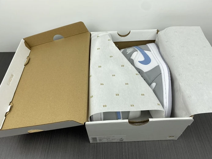 Jordan1 Mid Wolf Grey Aluminum BQ6472-105 ModernLook 463