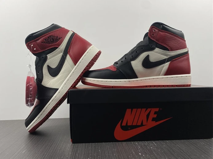 Jordan1 Retro Bred Toe 555088-610 BestValue 465