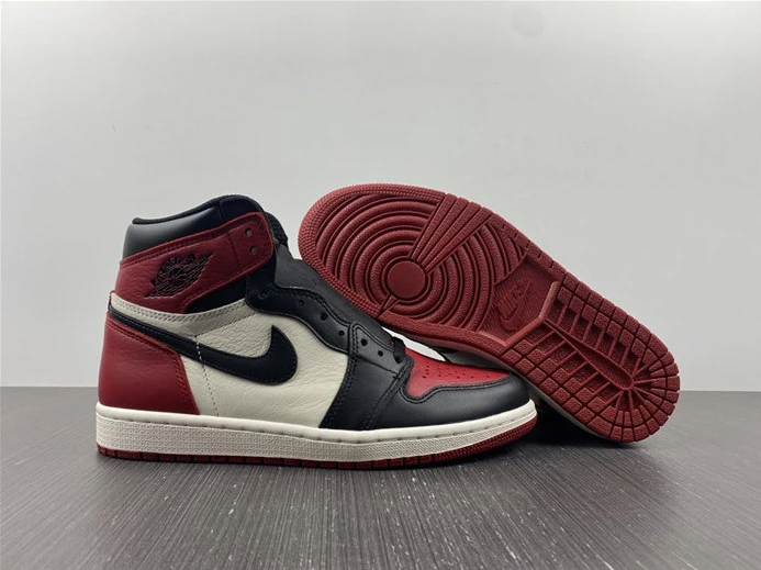 Jordan1 Retro Bred Toe 555088-610 BestValue 465