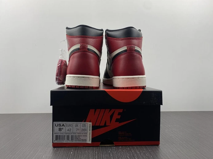 Jordan1 Retro Bred Toe 555088-610 BestValue 465