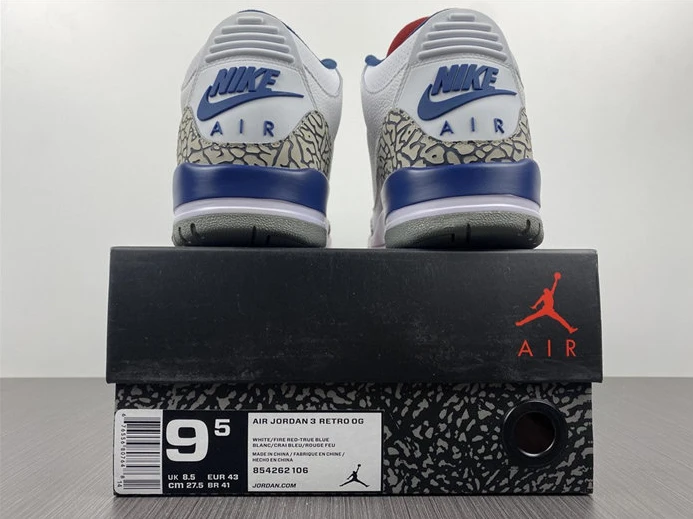 Jordan3 True Blue 854262-106 Comfortable 750