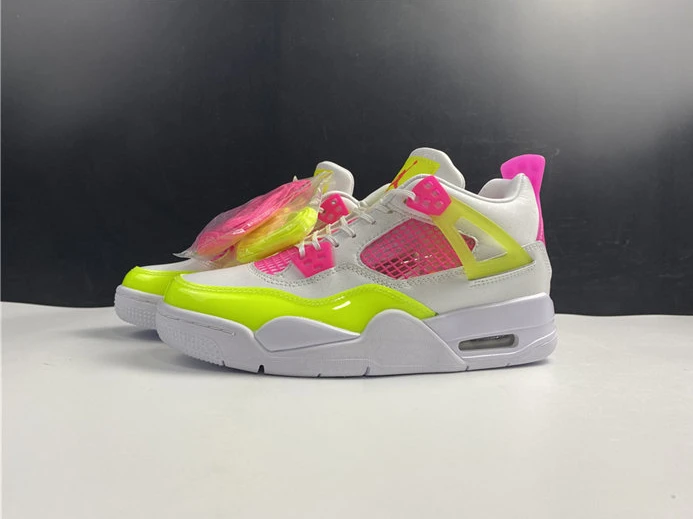 Jordan4 White Lemon Pink CV7808-100 GoodFit 884