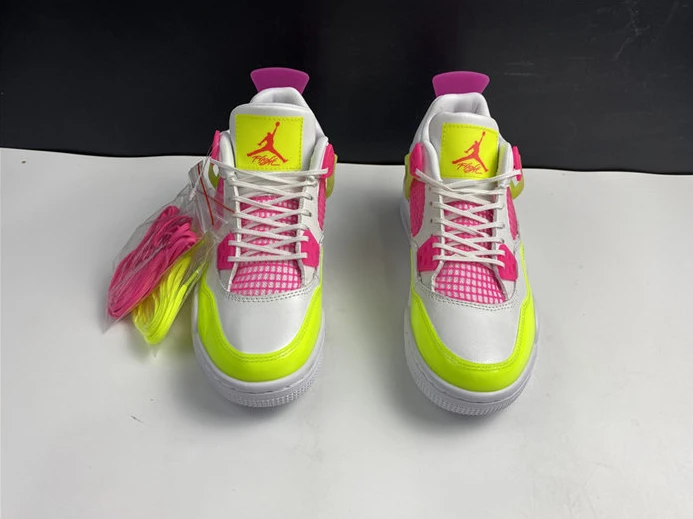 Jordan4 White Lemon Pink CV7808-100 GoodFit 884