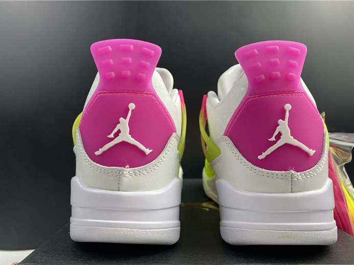 Jordan4 White Lemon Pink CV7808-100 GoodFit 884