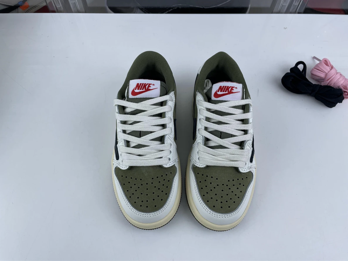 Kids Travis Scott x Air Jordan 1 Low Olive Popular 563