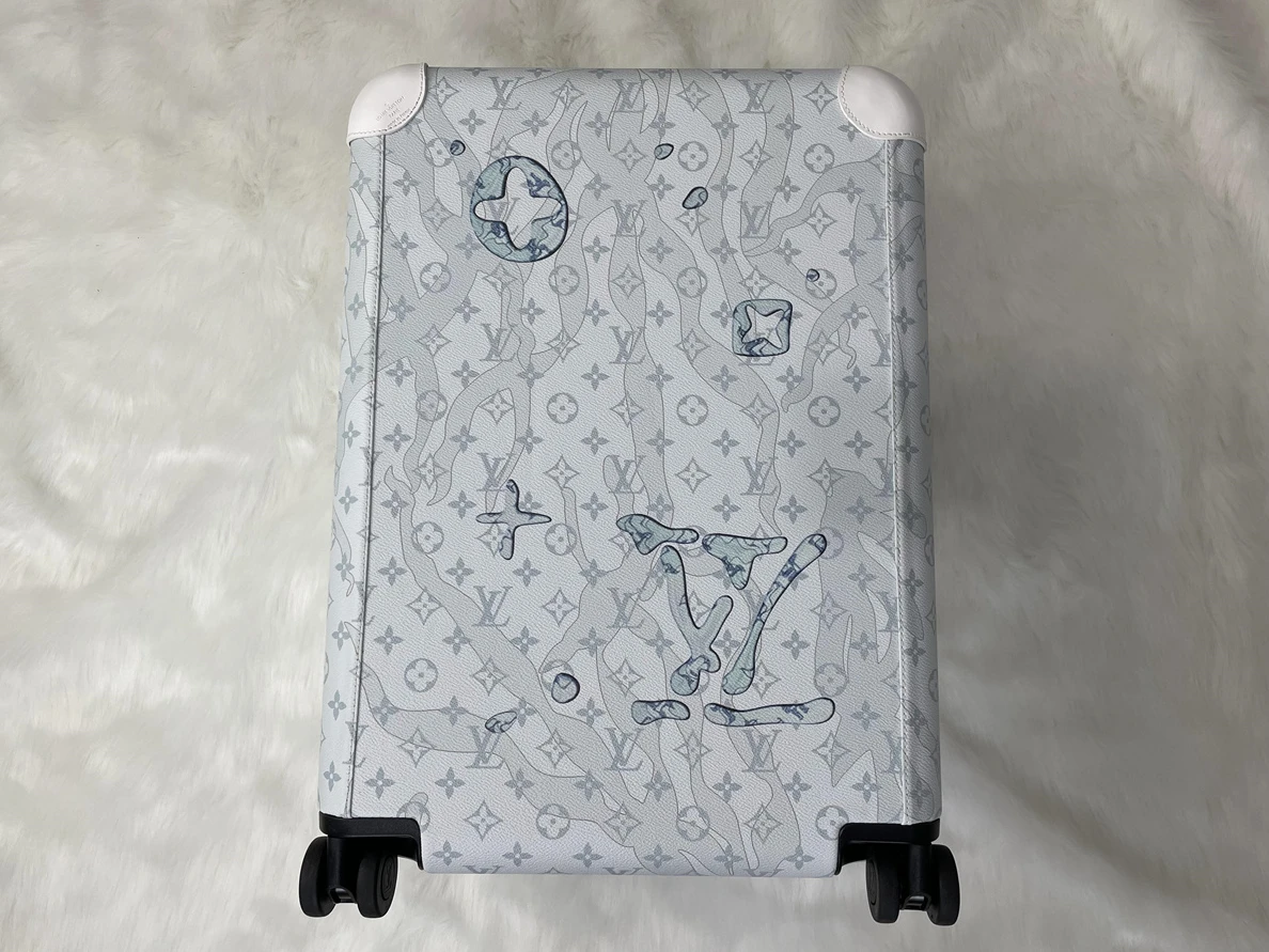 LV Luggage suitcase White Blue 24 inch (40x26x66cm, 5.8kg) Popular 179