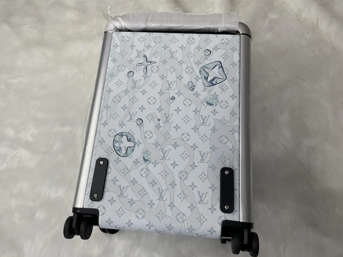 LV Luggage suitcase White Blue 24 inch (40x26x66cm, 5.8kg) Popular 179