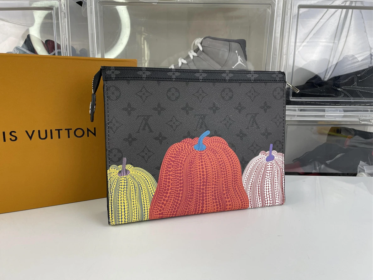 LV Mens Pumpkin Ochette Voyage hand bag ( 27 x 21 x 3cm) GoodFit 144
