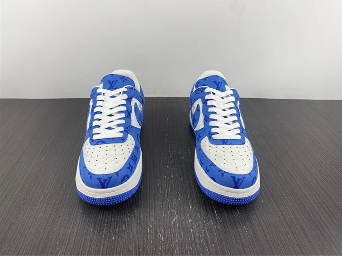 LV Nike Air Force 1 Low By Virgil Abloh White Royal SmartChoice 2418
