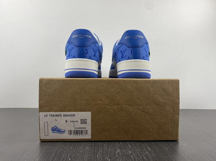 LV Nike Air Force 1 Low By Virgil Abloh White Royal SmartChoice 2418