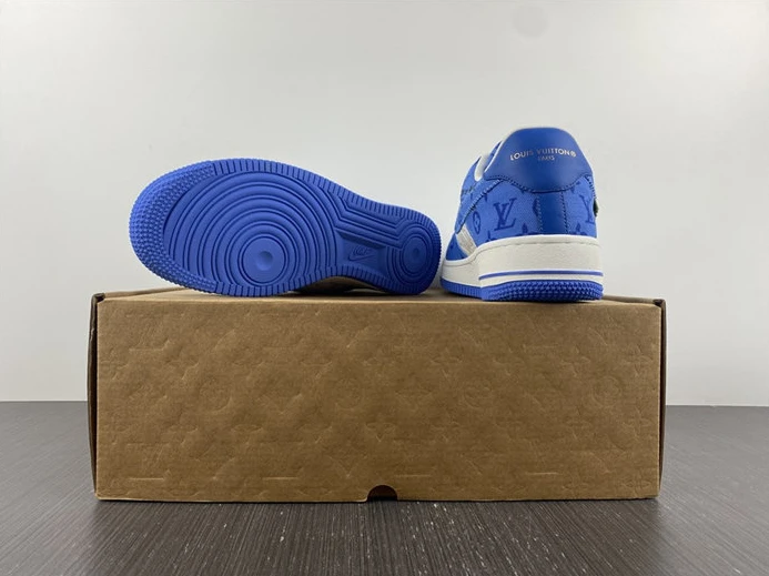 LV Nike Air Force 1 Low By Virgil Abloh White Royal SmartChoice 2418