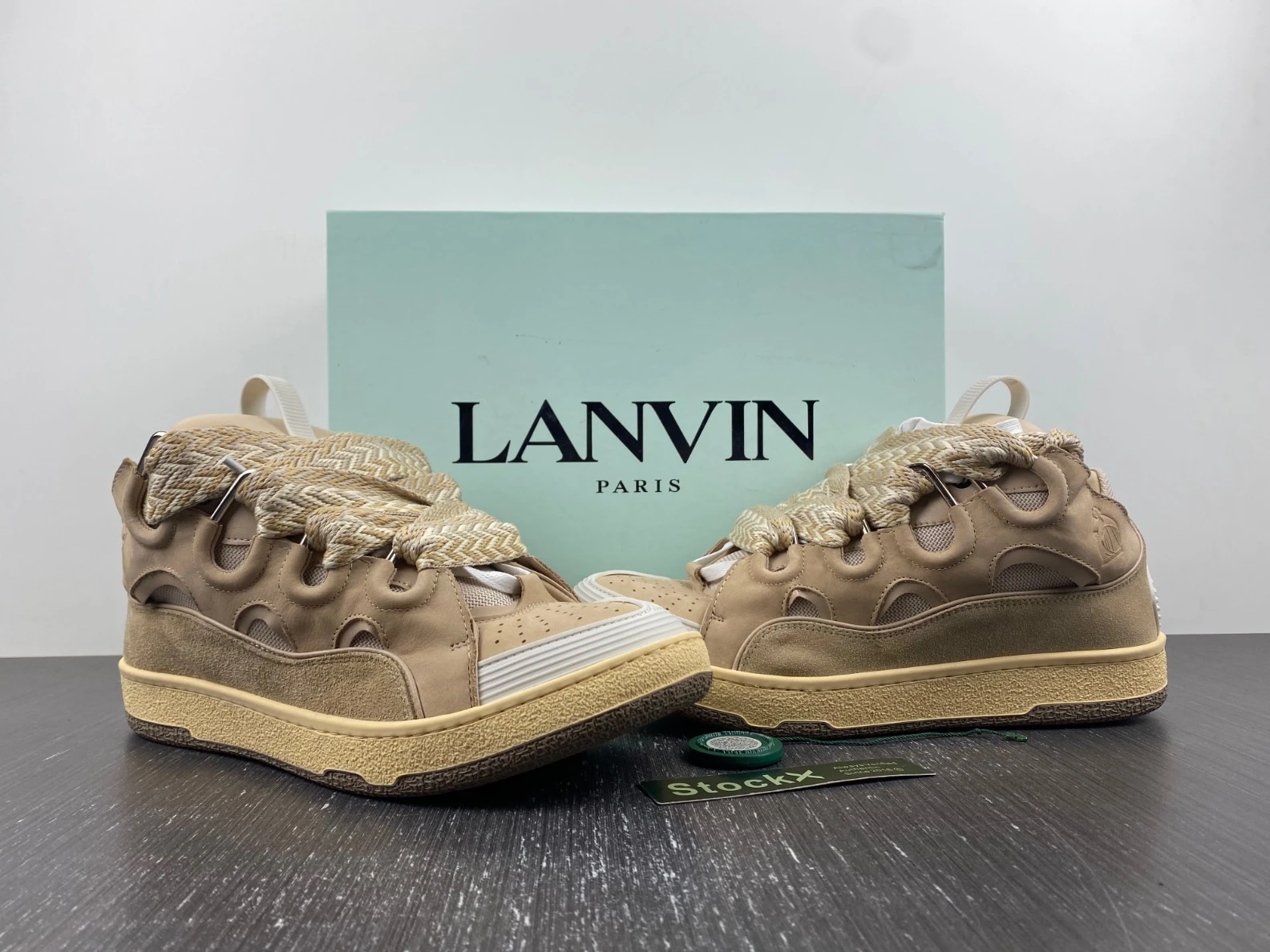 Lanvin Curb Sneaker Ecru FM-SKRK11-DRAG-E2202 DailyWear 1464