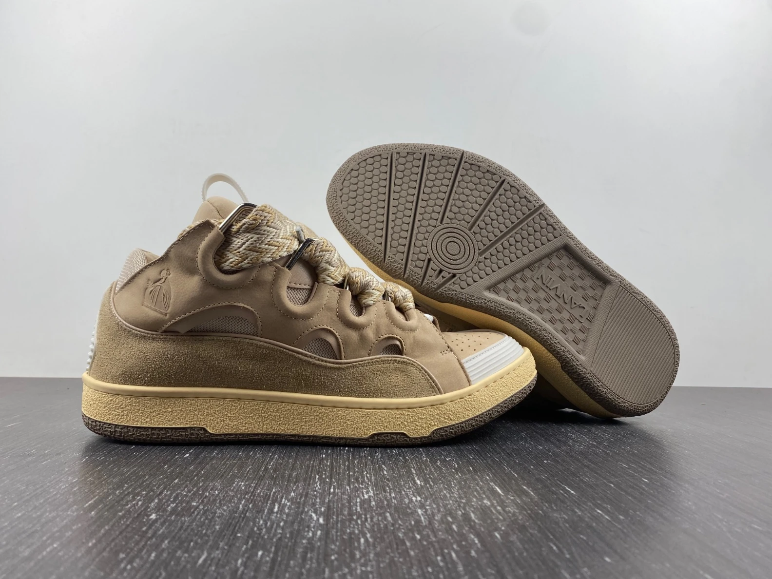 Lanvin Curb Sneaker Ecru FM-SKRK11-DRAG-E2202 DailyWear 1464