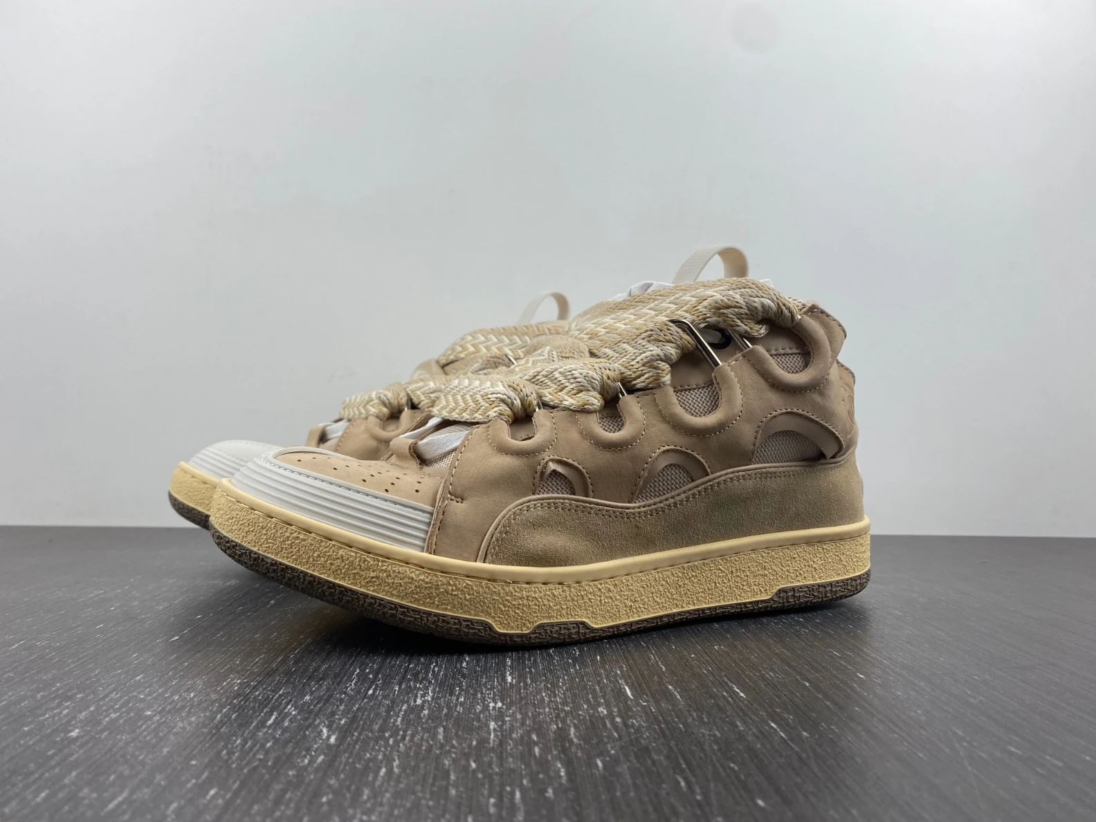 Lanvin Curb Sneaker Ecru FM-SKRK11-DRAG-E2202 DailyWear 1464
