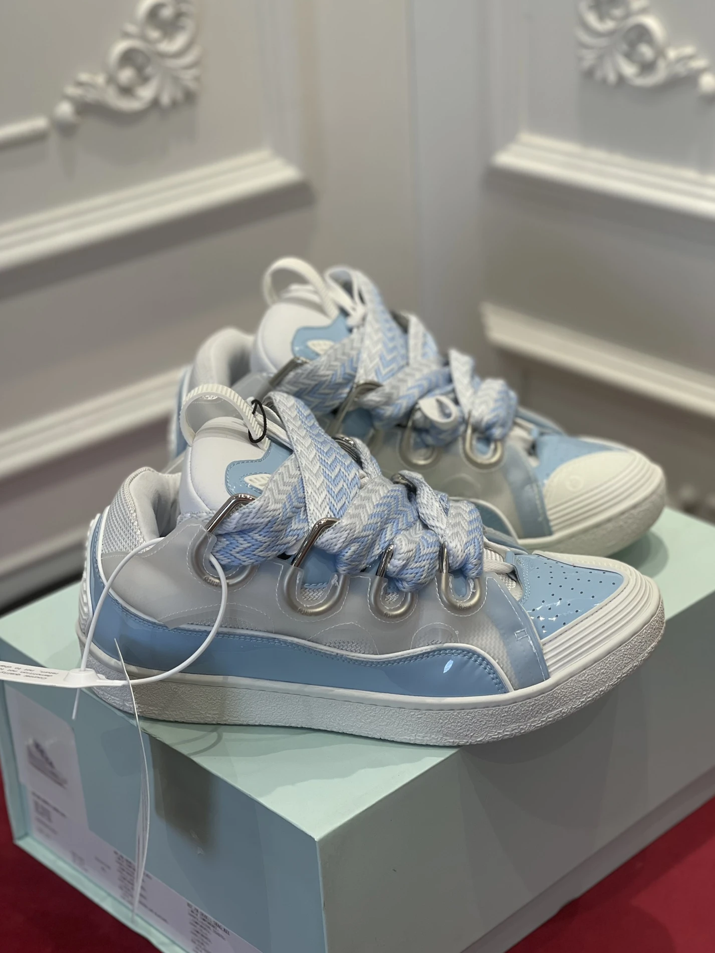 Lanvin Curb Sneaker FW-SKDK02-GLOS-A22901 Trendy 1500
