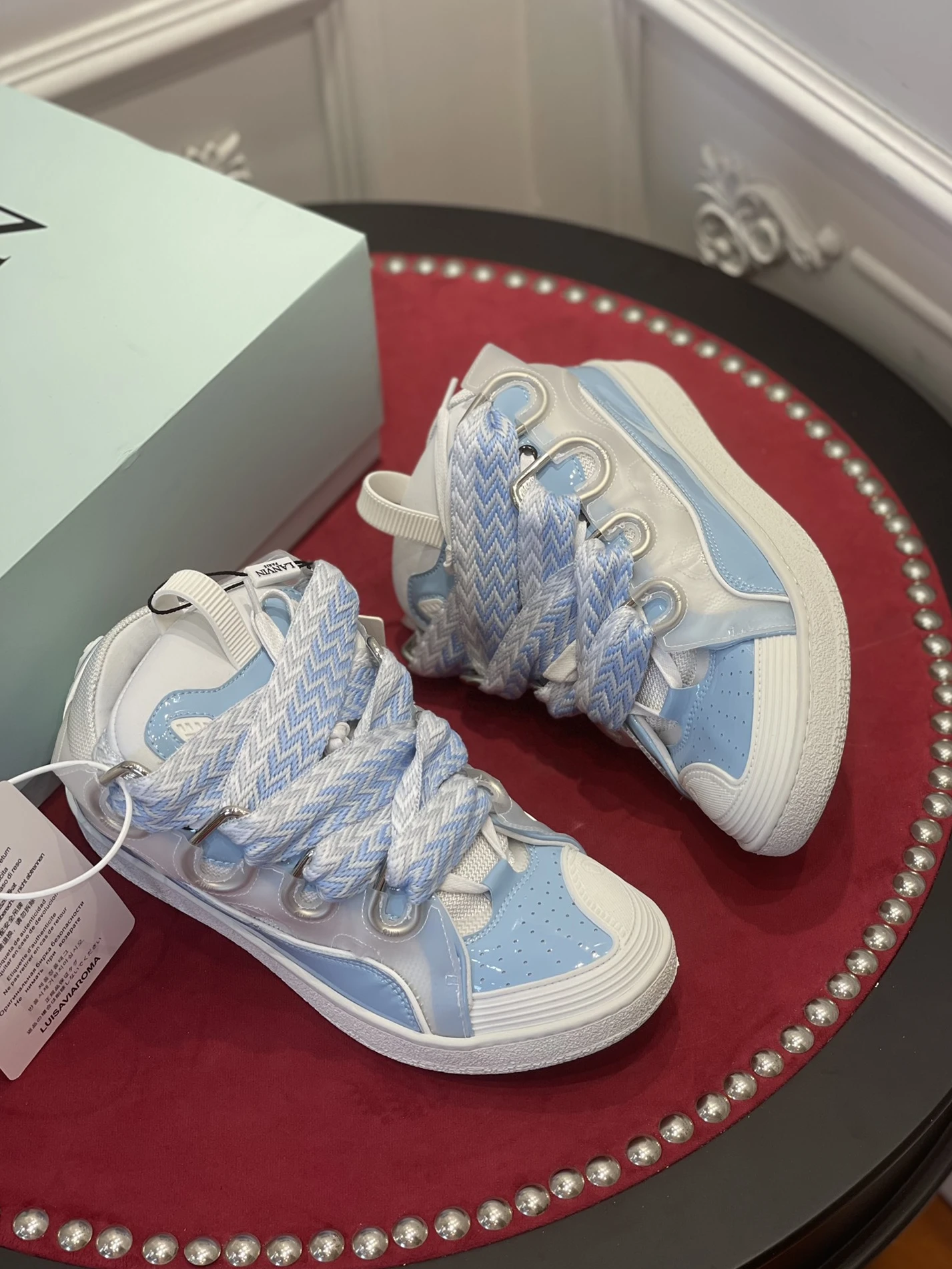 Lanvin Curb Sneaker FW-SKDK02-GLOS-A22901 Trendy 1500