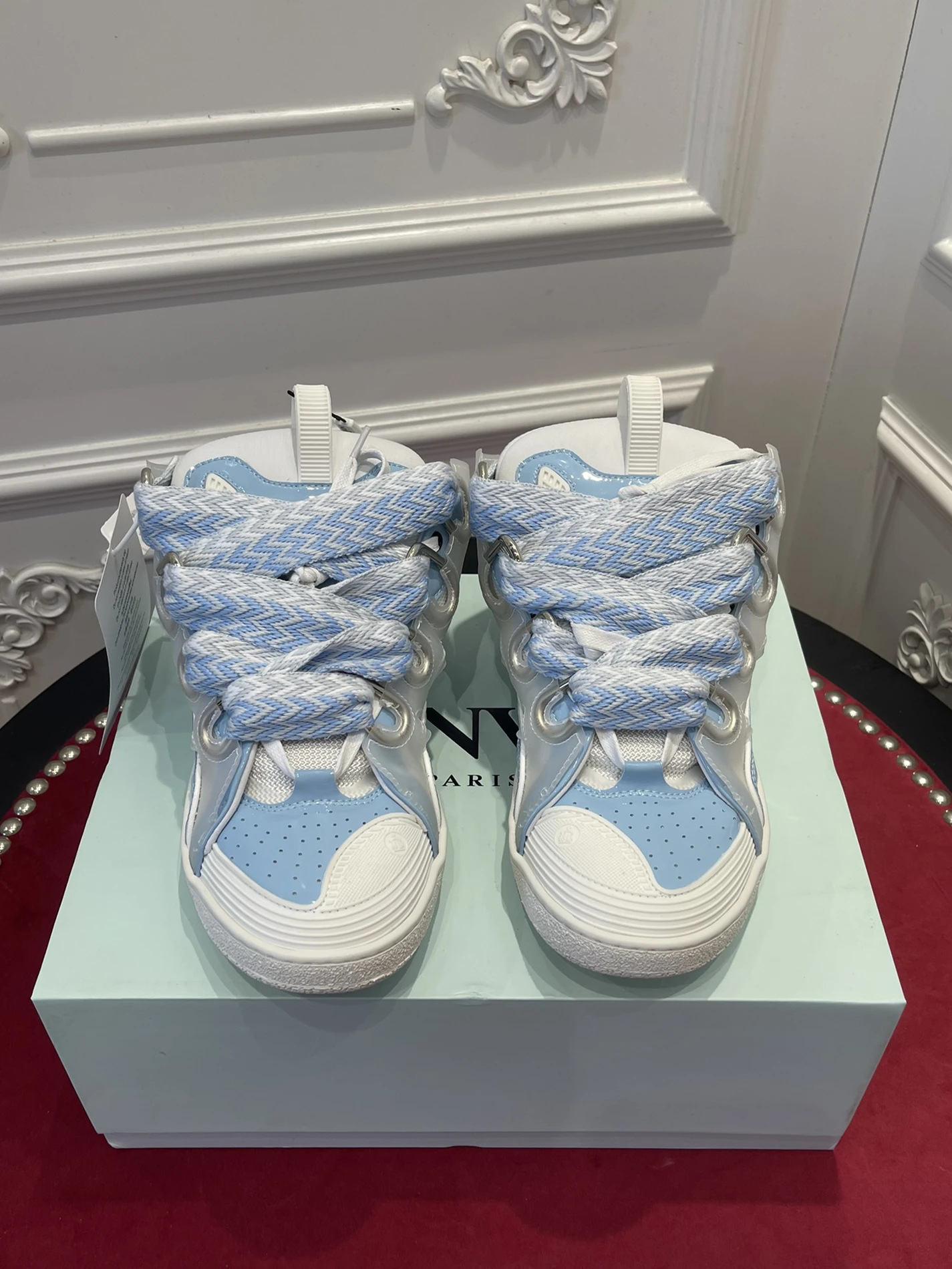 Lanvin Curb Sneaker FW-SKDK02-GLOS-A22901 Trendy 1500