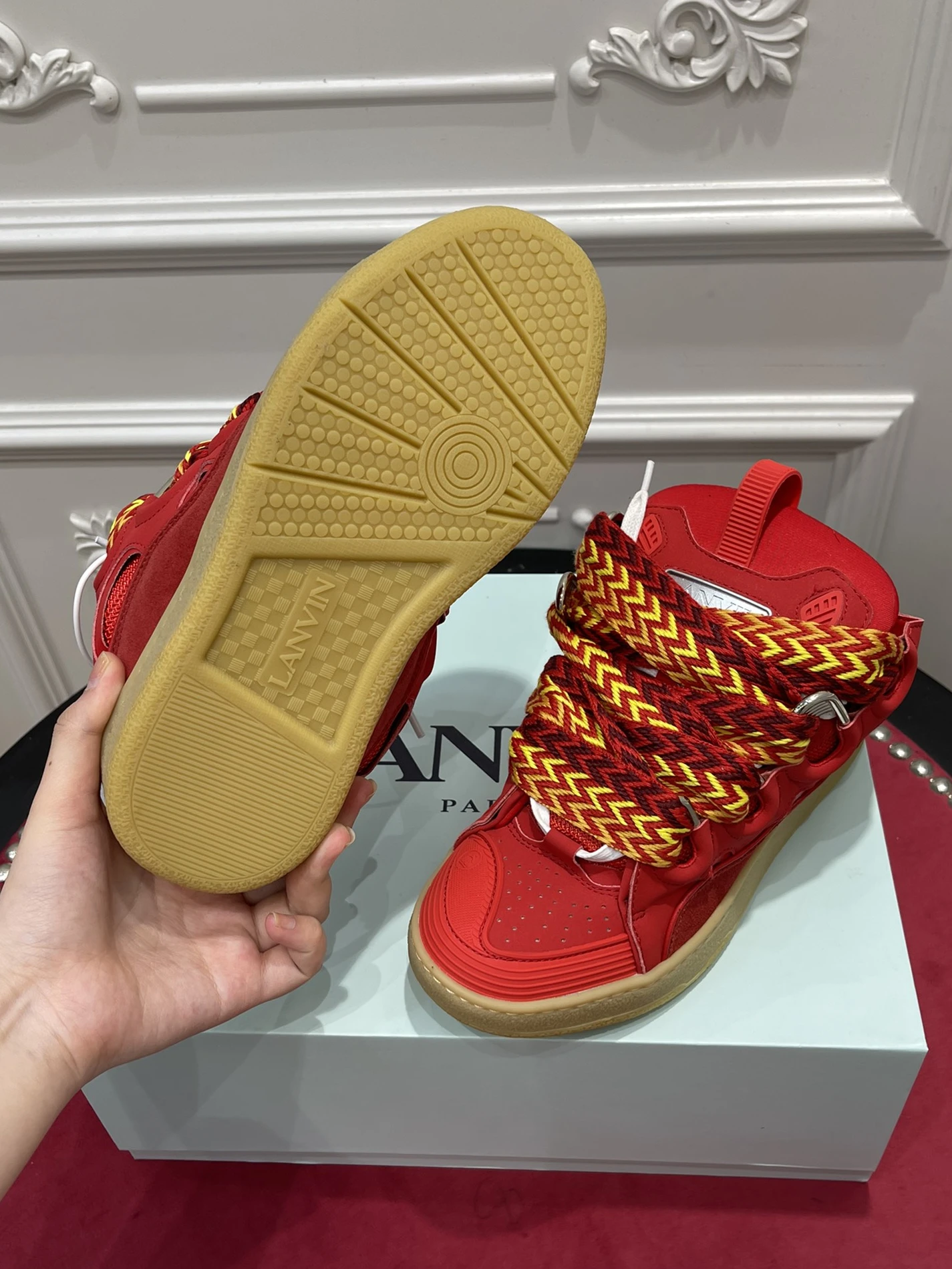 Lanvin Leather Curb FW-SKDK02-DRAG-E2237 Comfortable 1468