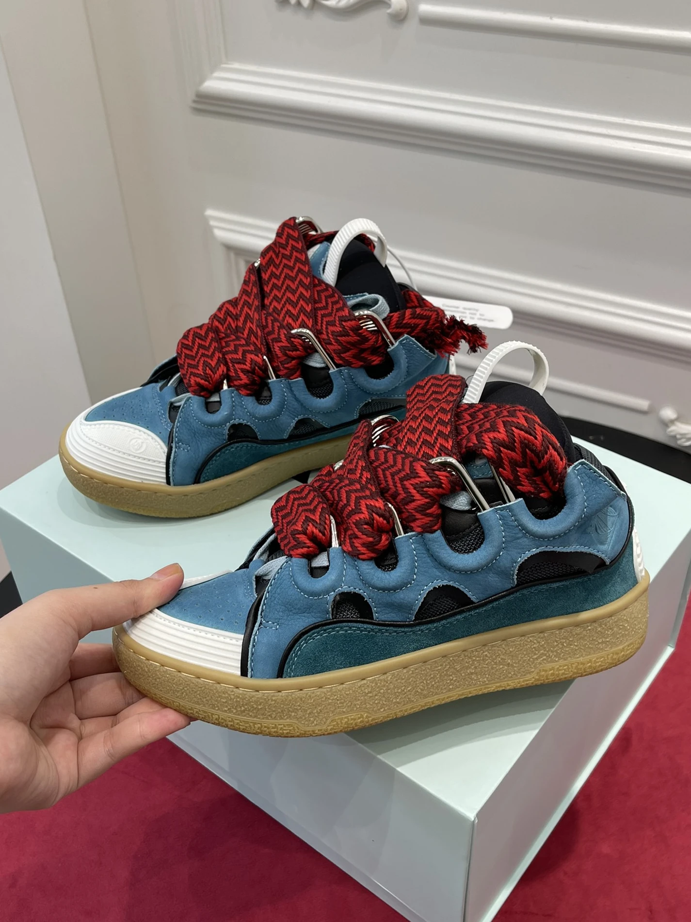 Lanvin Leather CurbBlue Grey FM-SKRK11-DRAG-A2018 SmartChoice 1491