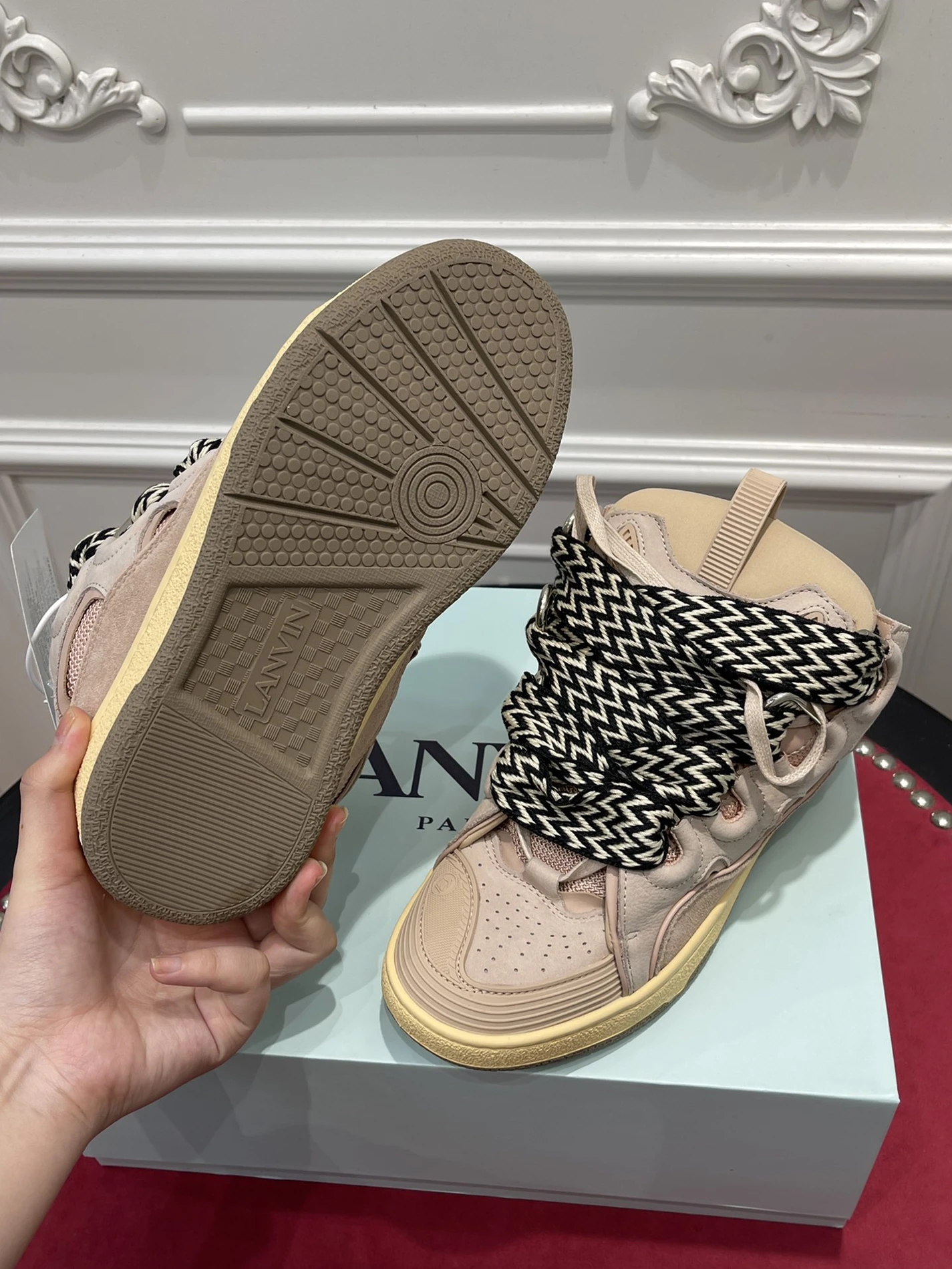 Lanvin Leather CurbPink FMSKRK11DRA2A2051 DailyWear 1474