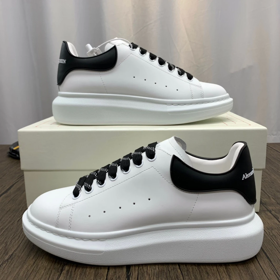 McQuen White Black Laces 621056WHXMT9034 BestValue 1406