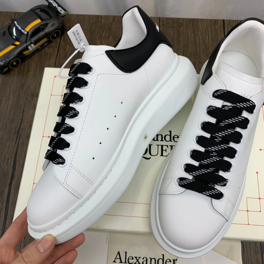 McQuen White Black Laces 621056WHXMT9034 BestValue 1406