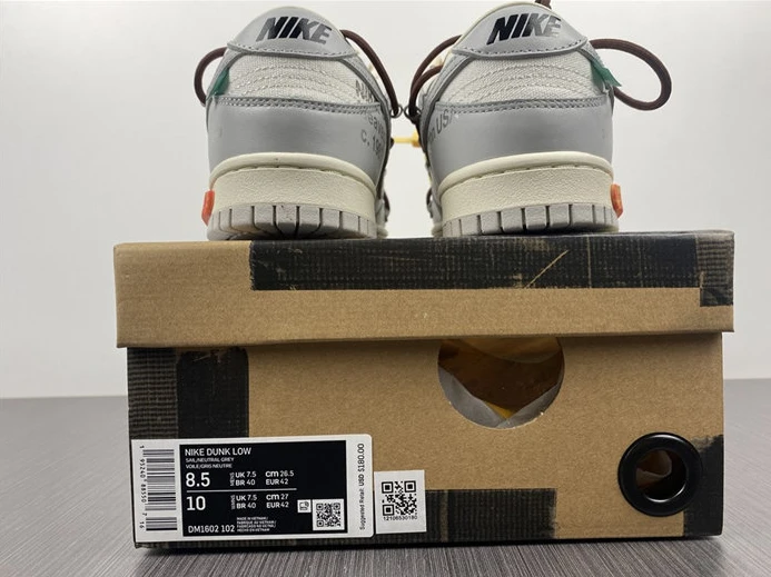 ModernLook 1399 Nike Dunk Low Off-White Lot 46 DM1602- 2349