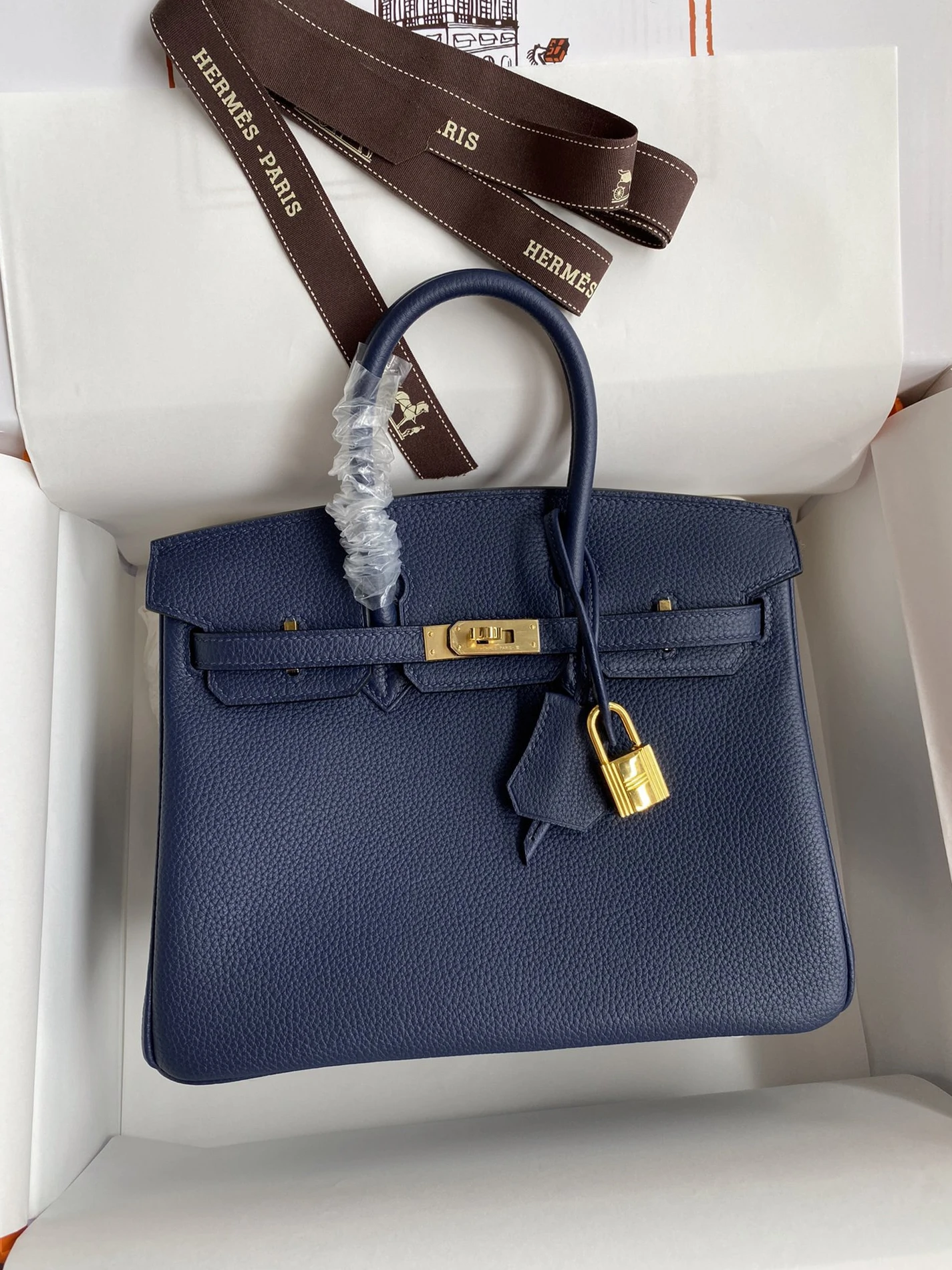 ModernLook 1691 H bag Birkin 25 Deep Blue (25 or 30cm) 125