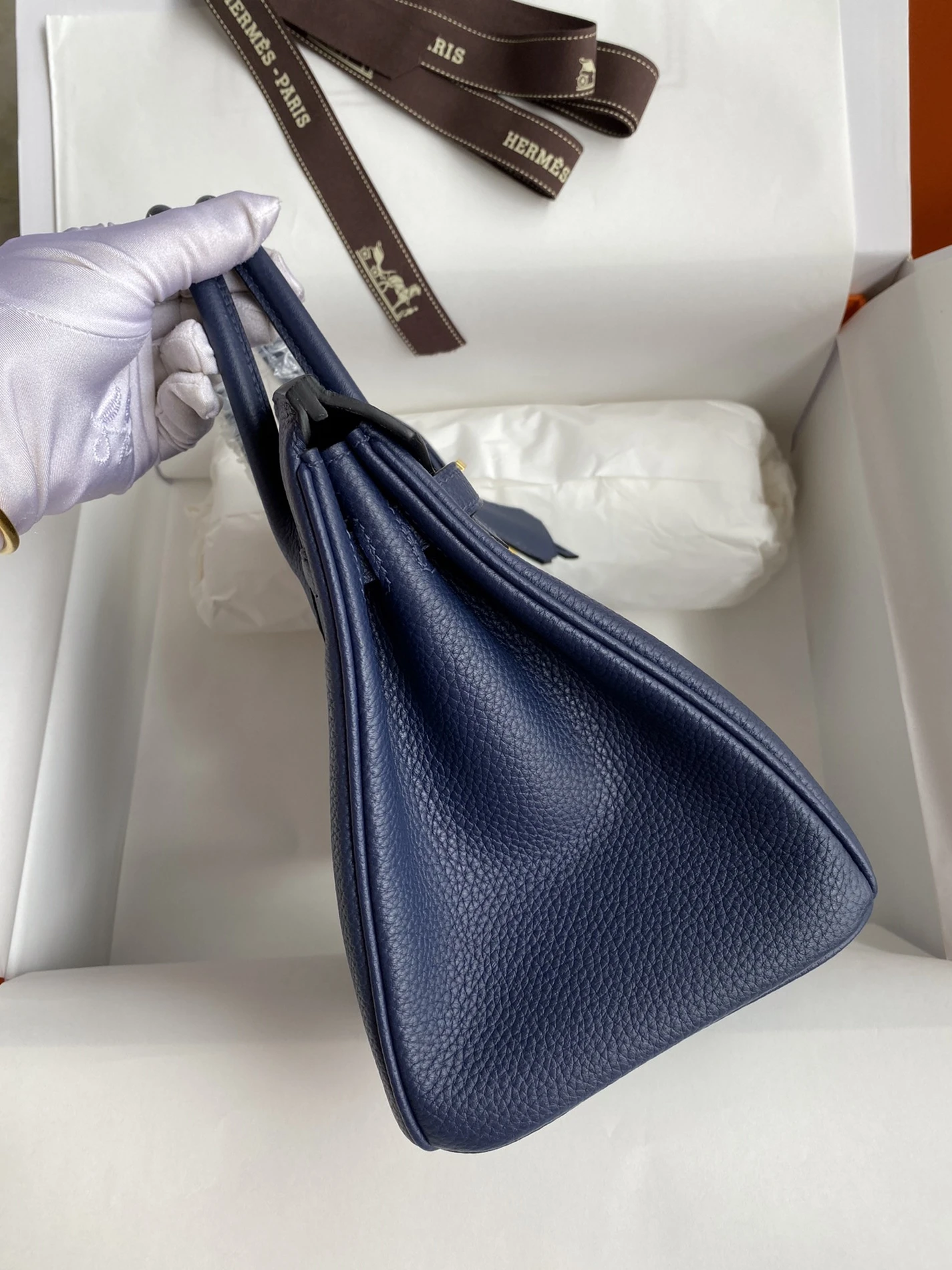 ModernLook 1691 H bag Birkin 25 Deep Blue (25 or 30cm) 125