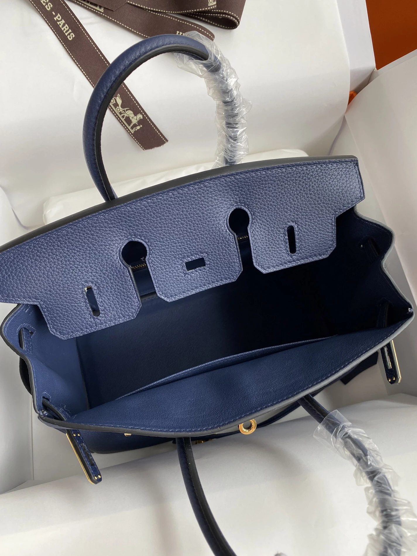 ModernLook 1691 H bag Birkin 25 Deep Blue (25 or 30cm) 125