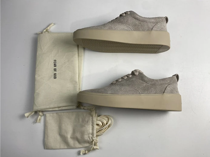 ModernLook 4517 Fear of God 101 Lace Up Low Top Rough Suede Grey 2728
