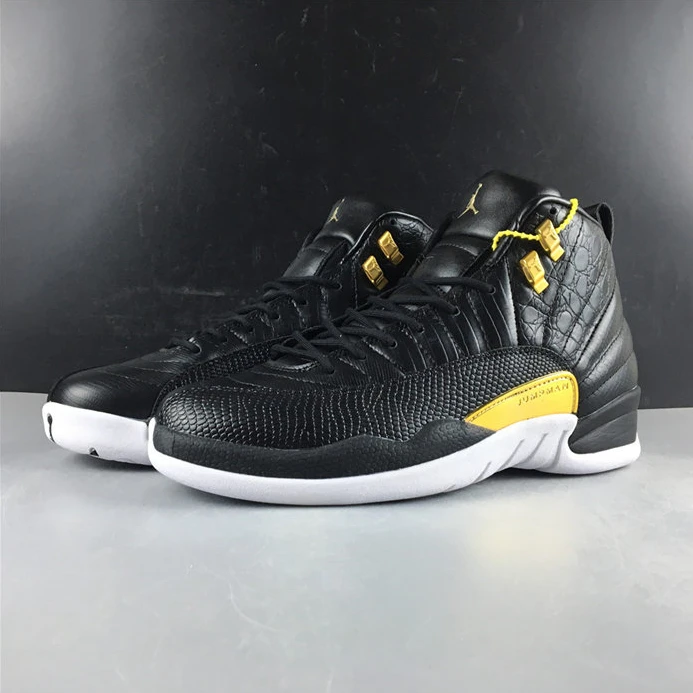 ModernLook Jordan 12 Retro Black Metallic Gold White AO6068-007 1128
