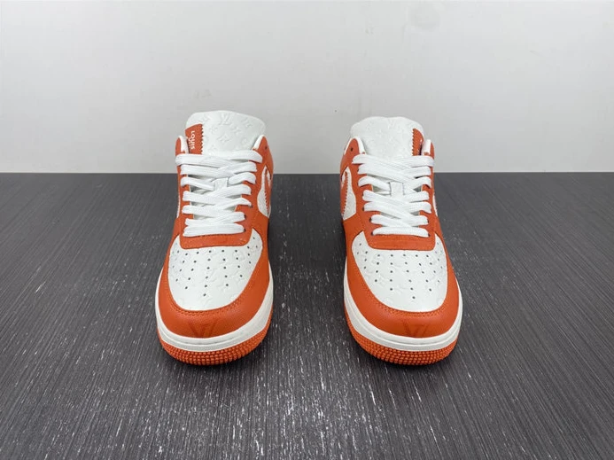 ModernLook Louis Vuitton Nike Air Force 1 Low By Virgil Abloh White Orange 2415