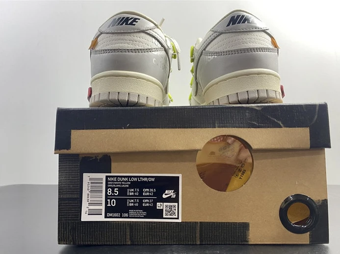 ModernLook Nike Dunk Low Off-White Lot 8 DM1602- 106 2350