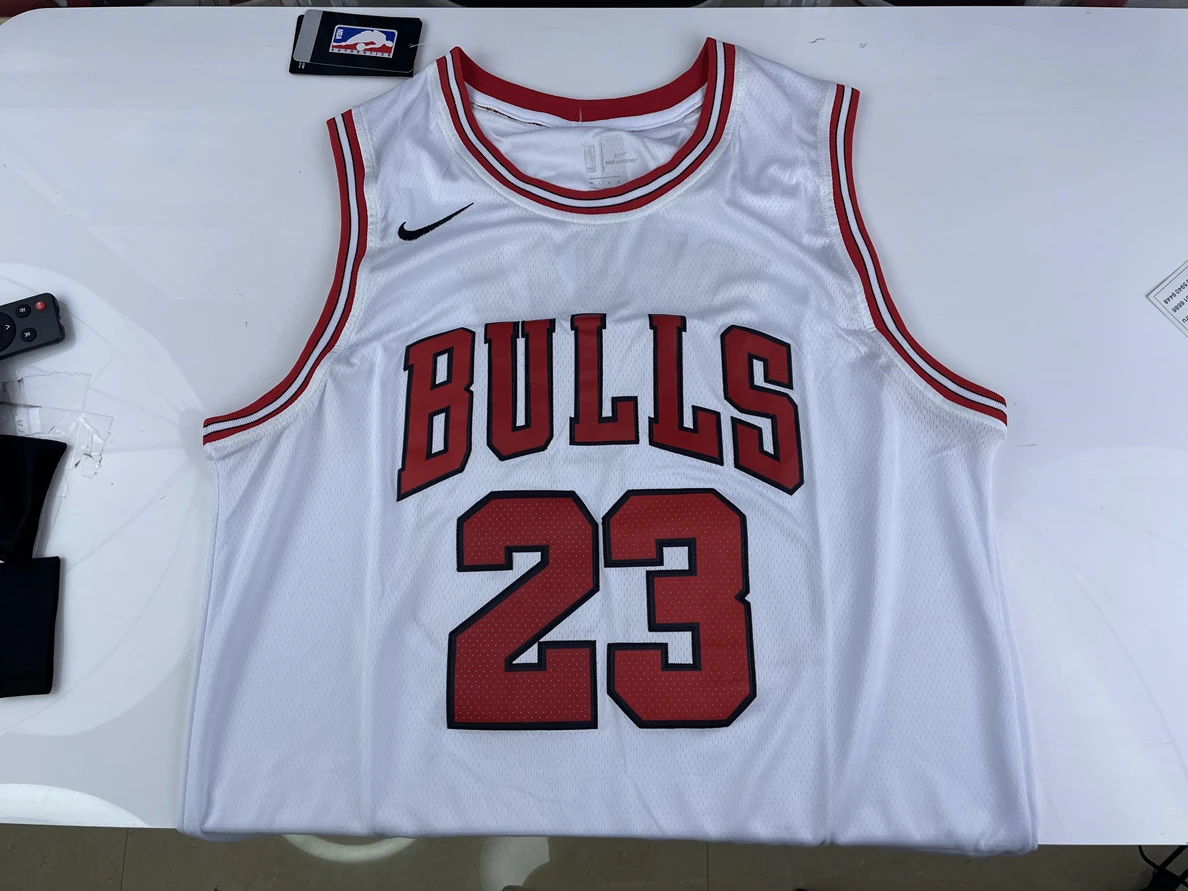 NBA White Jerseys Chicago Bulls EasyMatch 17