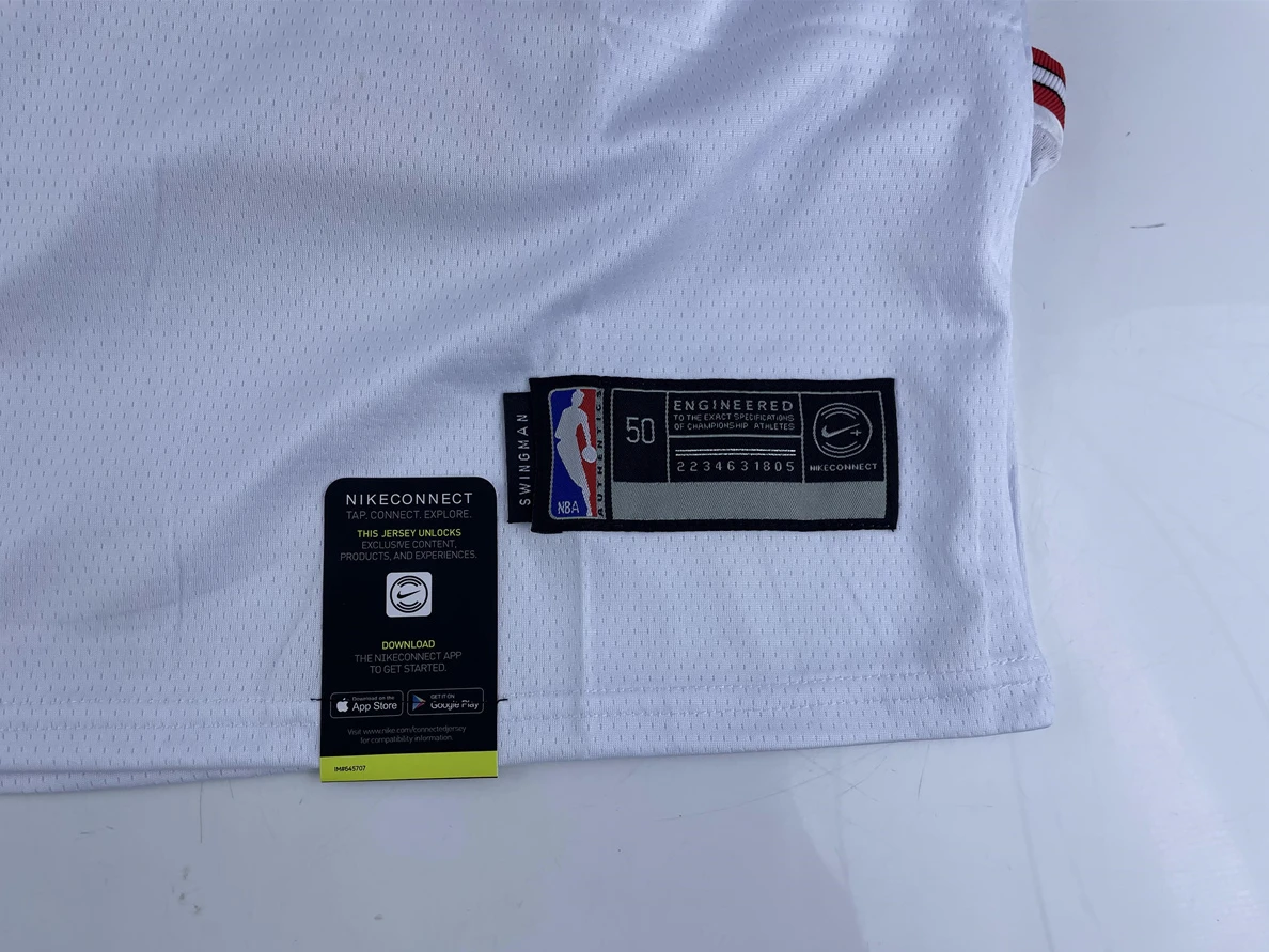 NBA White Jerseys Chicago Bulls EasyMatch 17