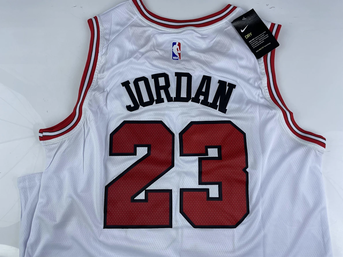 NBA White Jerseys Chicago Bulls EasyMatch 17