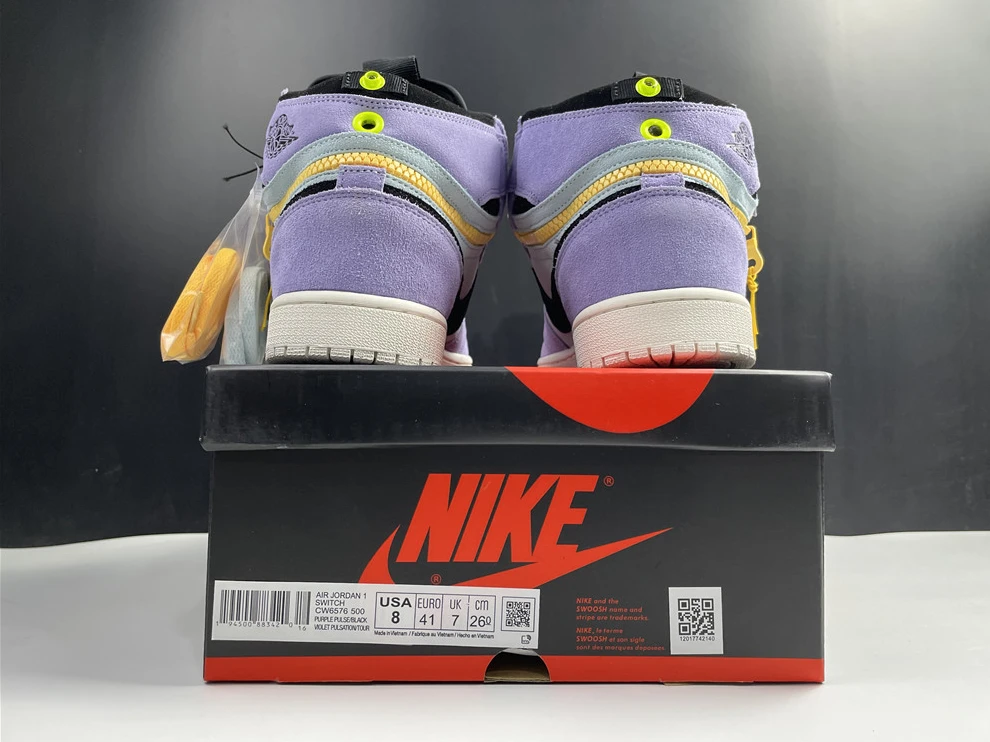 NewStyle 1629 Jordan1 Switch Purple Pulse CW6576- 527
