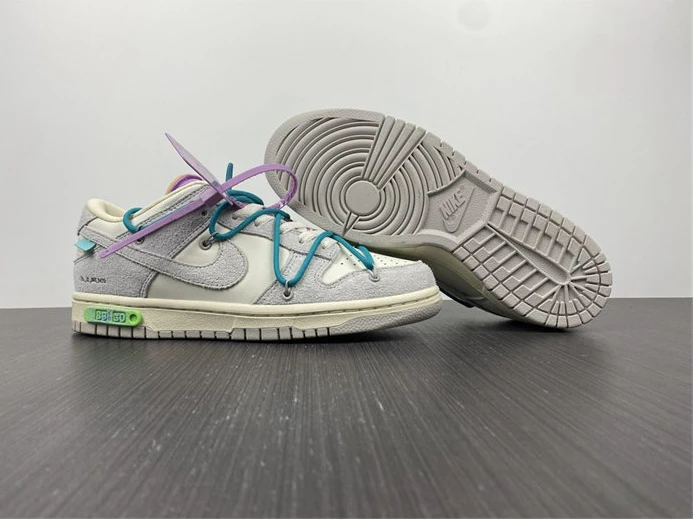 NewStyle 2596 Nike Dunk Low Off-White Lot 9 DM1602- 1912