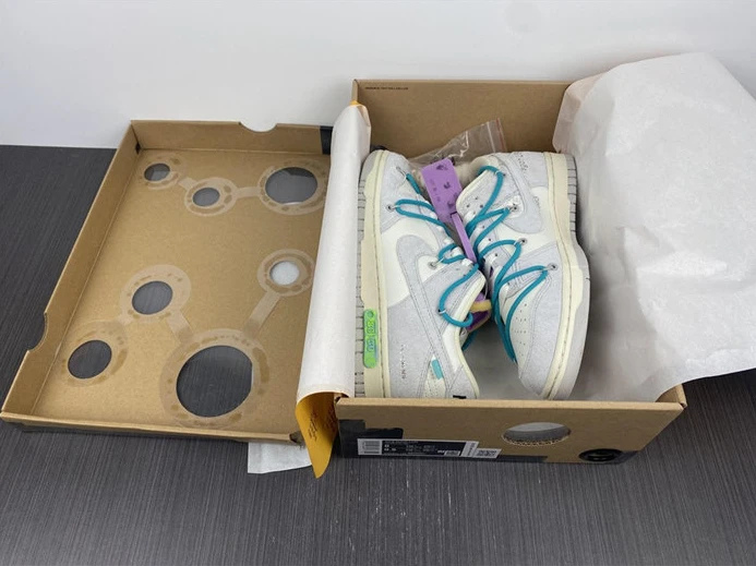 NewStyle 2596 Nike Dunk Low Off-White Lot 9 DM1602- 1912
