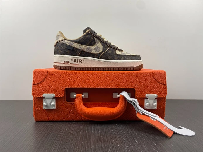 NewStyle 5331 Nike Air Force 1 Low LV Monogram Brown Damier Azur 2439