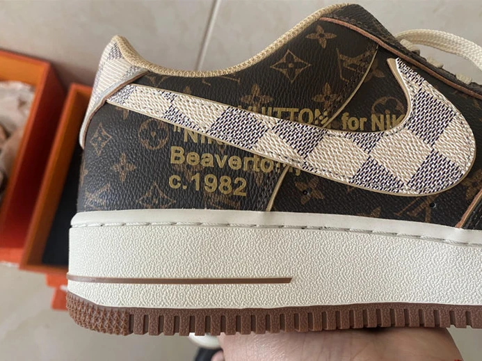 NewStyle 5331 Nike Air Force 1 Low LV Monogram Brown Damier Azur 2439