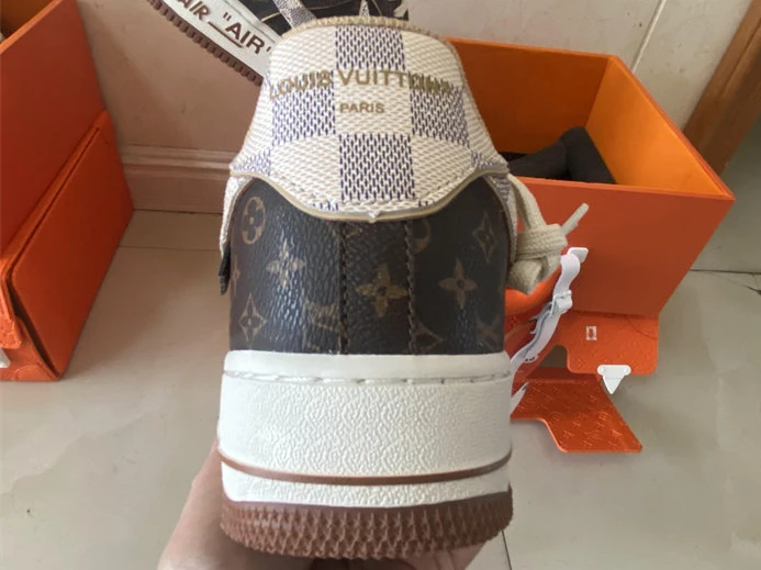 NewStyle 5331 Nike Air Force 1 Low LV Monogram Brown Damier Azur 2439