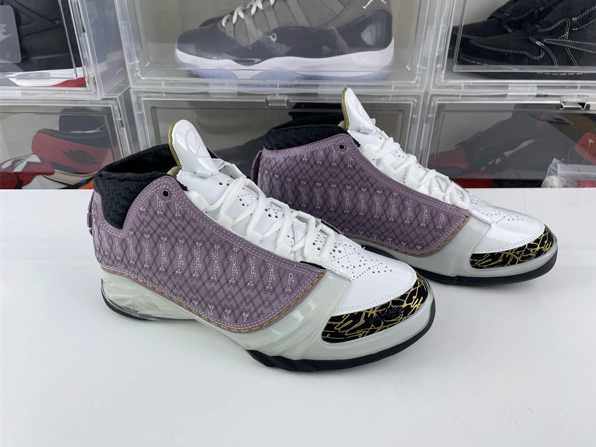 NewStyle 6354 GOAT Air Jordan 23 OG 'Black Stealth' Pink Black gold 1196