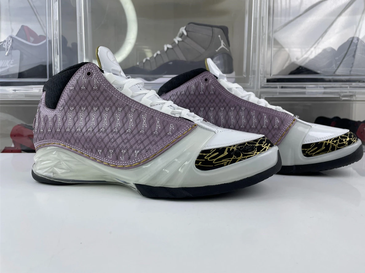NewStyle 6354 GOAT Air Jordan 23 OG 'Black Stealth' Pink Black gold 1196